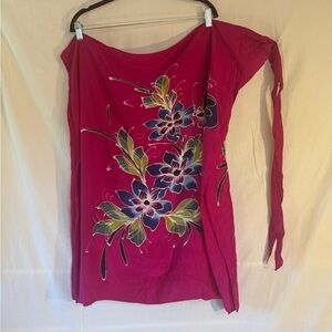 Fuchsia Floral sarong
